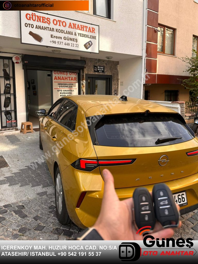 Opel Astra L oto Anahtar yapımı