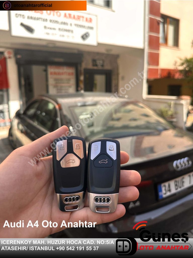 audi a4 oto anahtar
