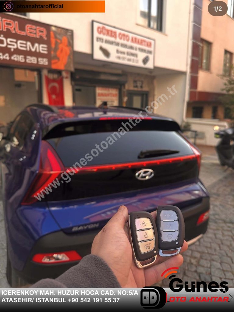i20 bayon oto anahtar