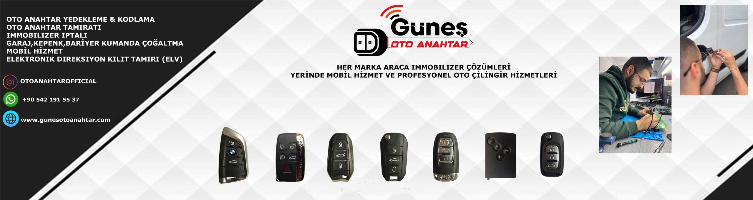 Güneş Oto Anahtar Immobilizer Çözümleri | Oto Çilingir Hizmetleri